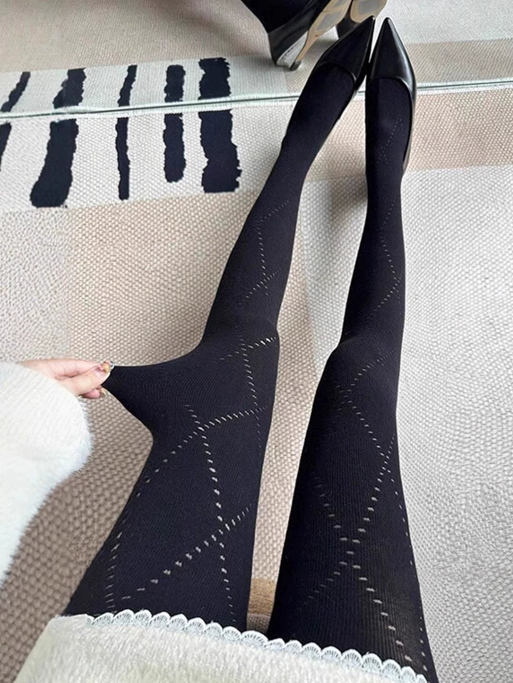 America Flawless Sheer Tights - Diamond Black [2B2CDH1J]