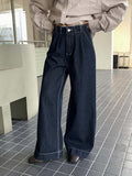 Lemon Wide-Leg Denim Pants - Denim Blue [FJ9L6YK2]
