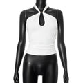 Sanya Metal Ring Halter Top - White [BBVQ2QRR]