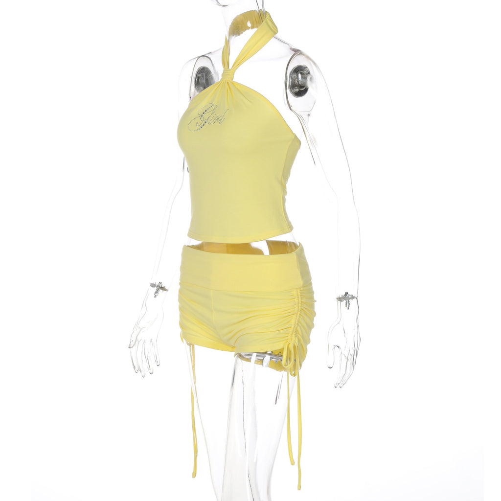Lucy Halter Top & Shorts Set