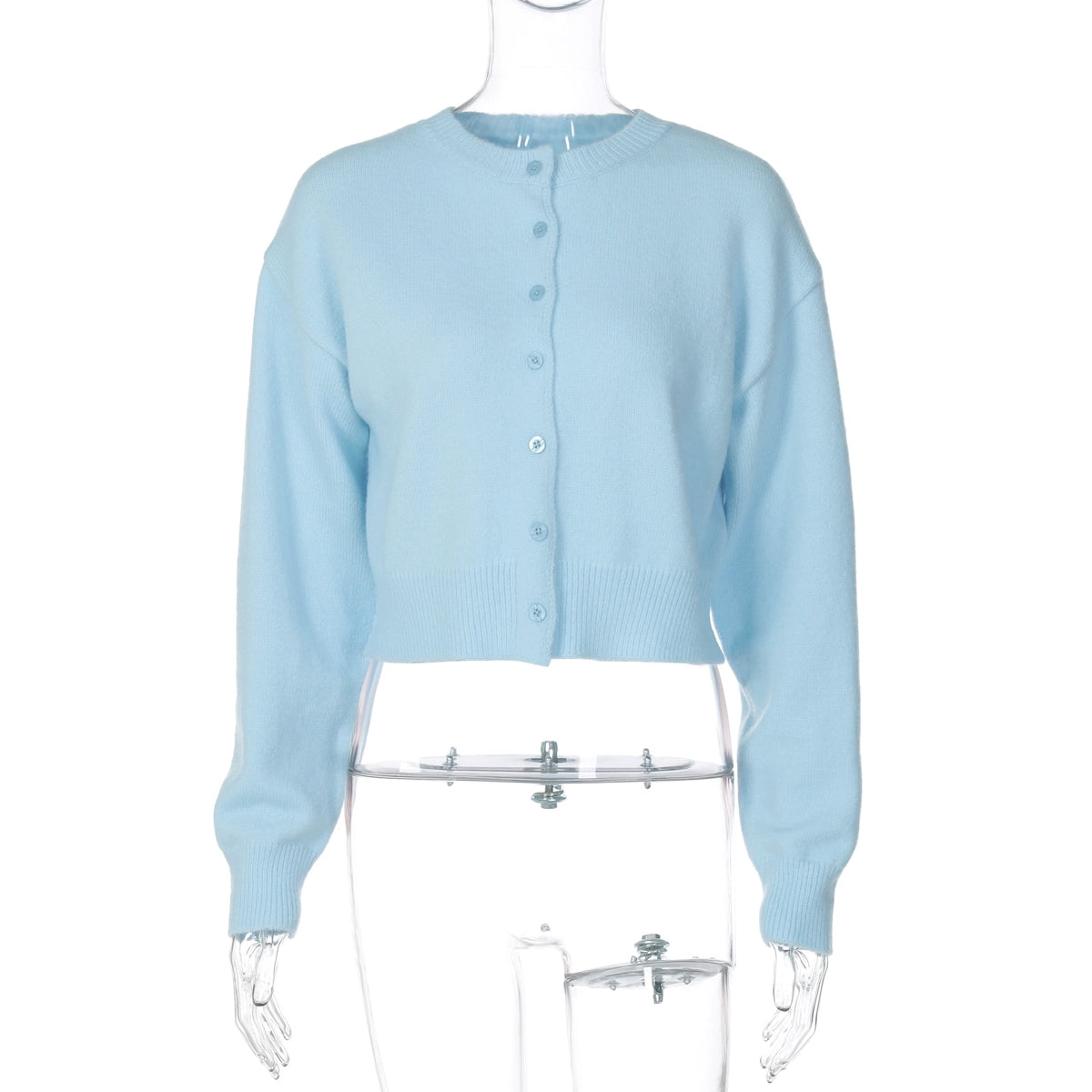 Scarlett Cozy Knit Cardigan - Blue [W9OREIM4]