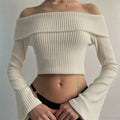 Samaria Ribbed Off Shoulder Top - Apricot [KEQ3CV40]