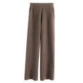 Ayana Cozy Knit Straight-Leg Pants - Mauve [TLAA232F]