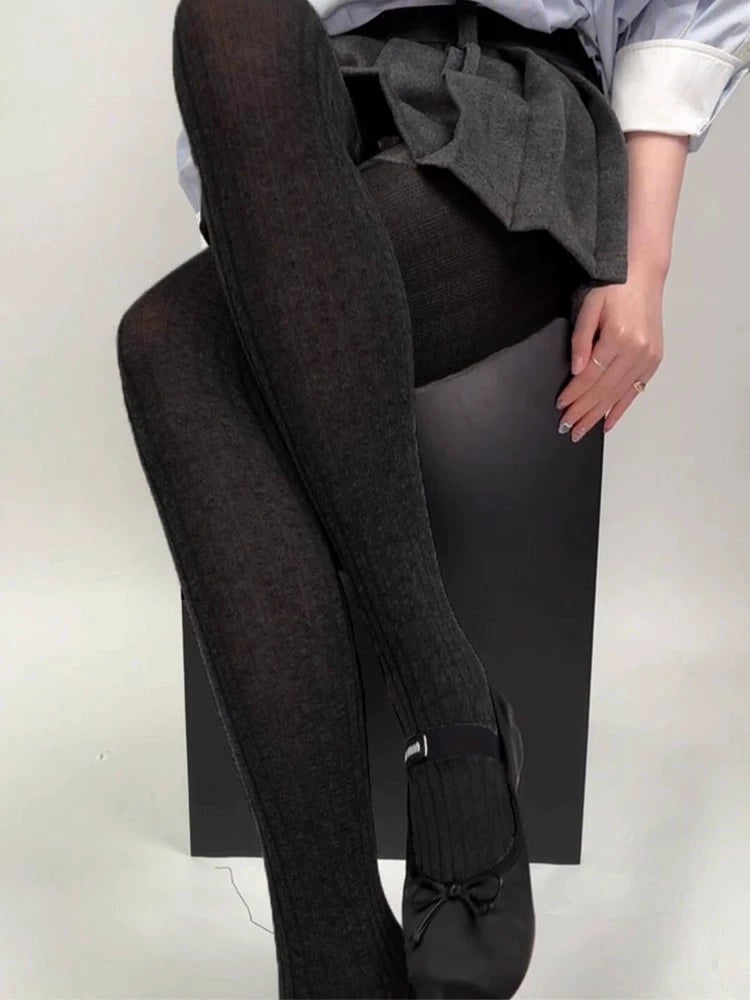 Scottie Sheer Shaping Tights - Black [SCTXOMKB]