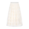Lyrik Mesh A-Line Maxi Skirt - Ivory [NXSP8P0H]