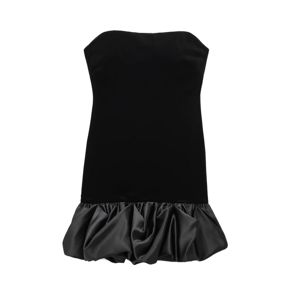 Catherine Velvet Backless Mini Dress - Black [NY99DUAZ]