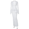 Sariyah Sheer Lace Maxi Dress - White [9HVALBTC]