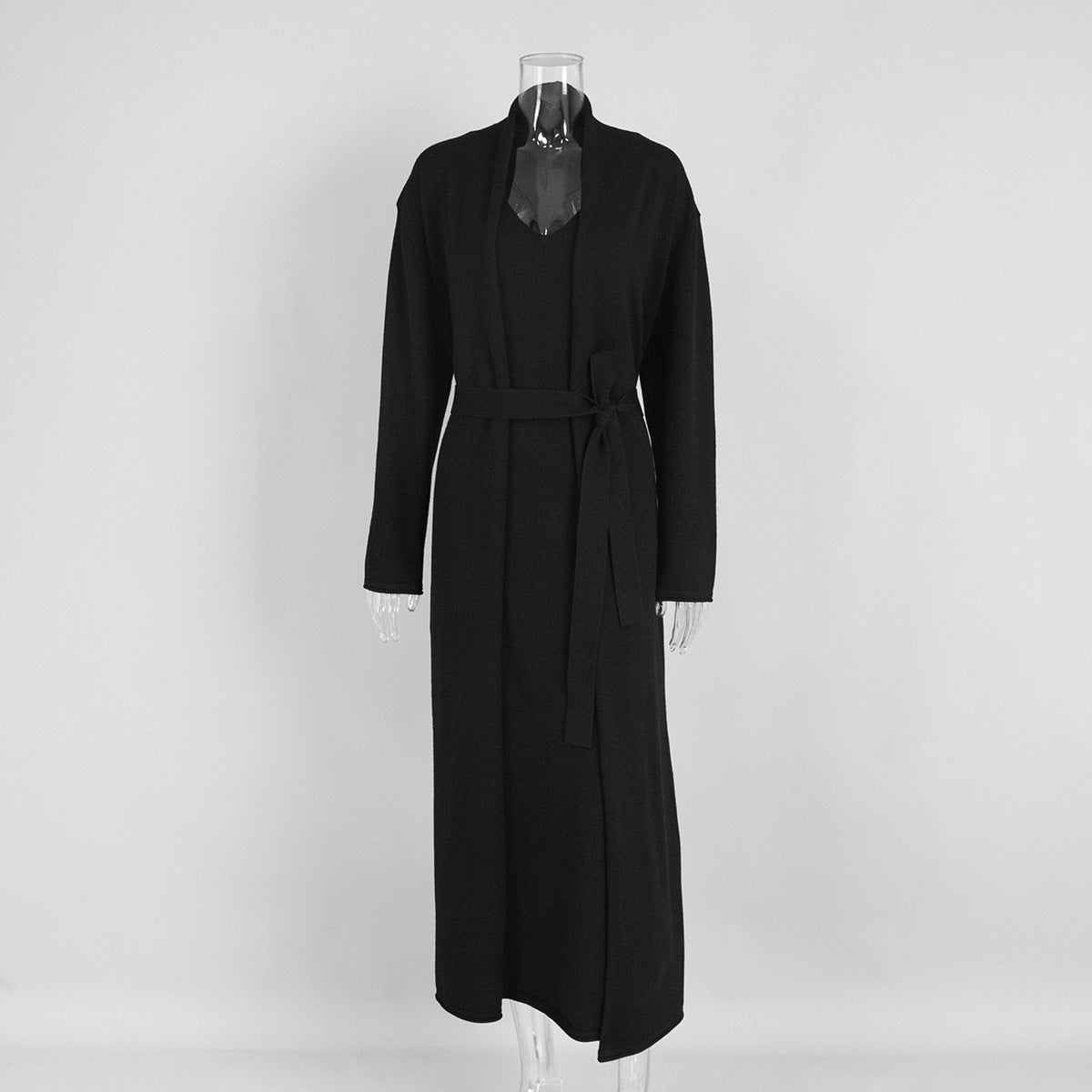 Xandria Knitted Lounge Set - Black [THL9Y6P1]