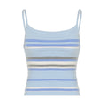 Kiyah Gradient Striped Skirt Set - Blue Camisole
