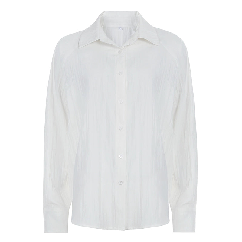 Jamiya Relaxed Collared Shirt - White