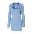 Kayanna Knit Skirt Set - Blue [429NURHS]