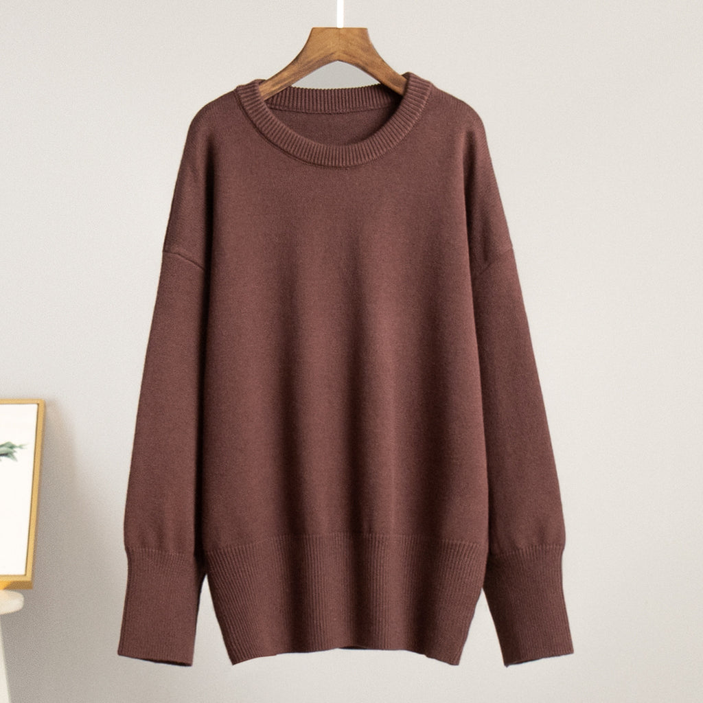 Halen Cozy Knit Pullover - Coffee [9C7YLT71]
