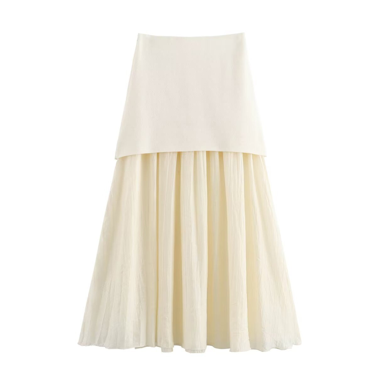 Renee Button Midi Skirt Set - Beige Skirt [1JKAKLRT]