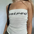 Emani Striped Asymmetric Crop Top - White [L4N3YNGF]