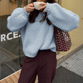 Suzanna Cozy Knit Sweater - Light Blue [2SJ1SEOQ]