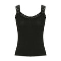 Nyelle Black Satin Lace Cami - Black [A3P0NYB4]