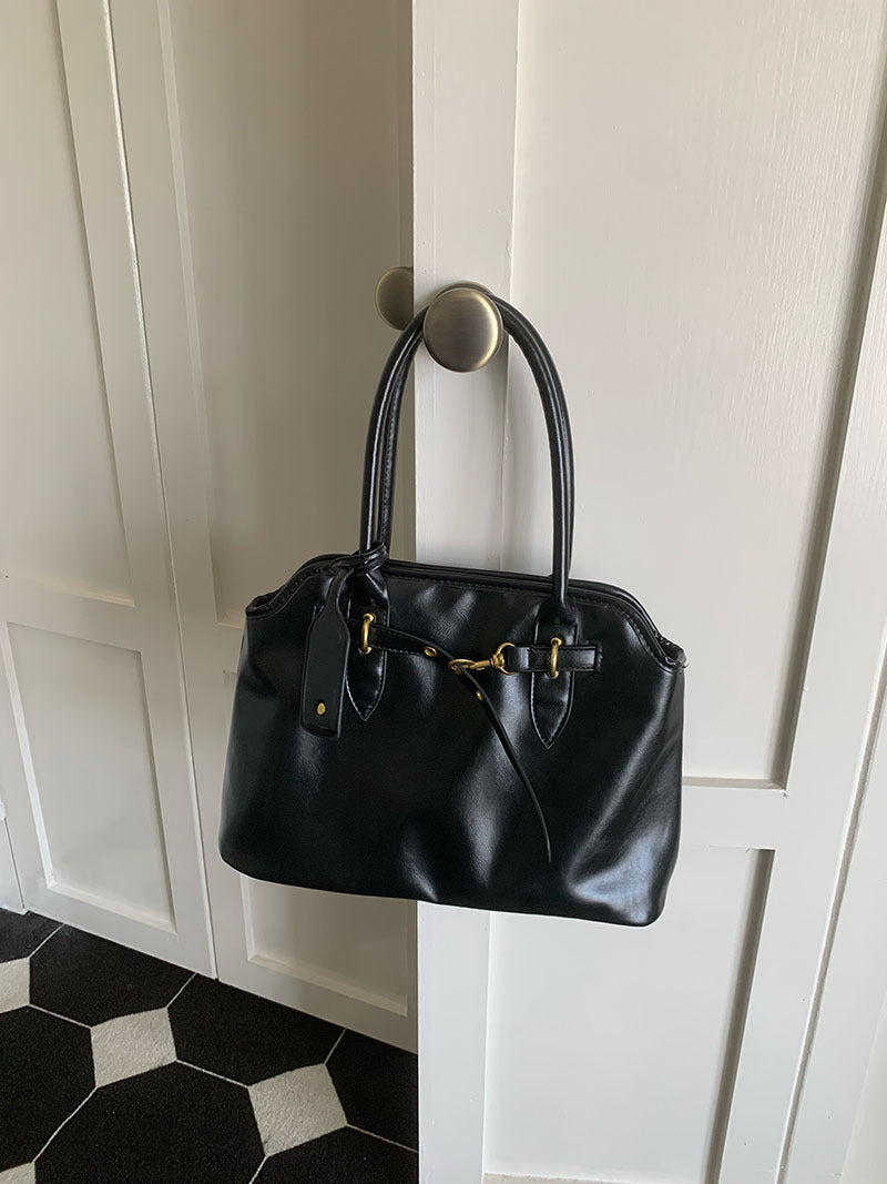 Ripley Briefcase Charm Bag - Black [5JCMW5S6]