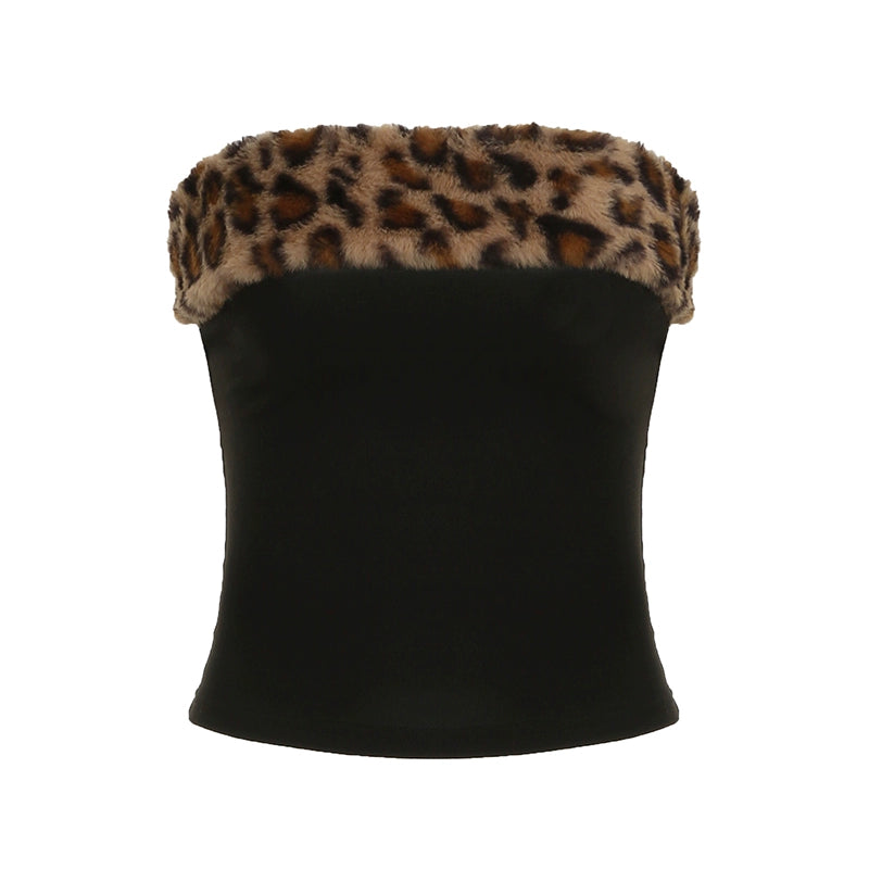 Avalon Leopard Ruched Short Set - Tube Top [NJ5NGO9Q]