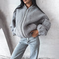 Zamya Cozy Fleece Jacket - Grey [NXDQPFTZ]