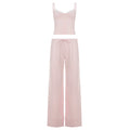 Asma Pink Knitted Lounge Set - Pink [8KDK3L8N]
