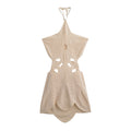 Fiorella Halter Woven Mini Dress - Off-White [448RWDMX]