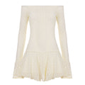 Lennox One-Shoulder Lace Dress - White [2WCBFQCD]