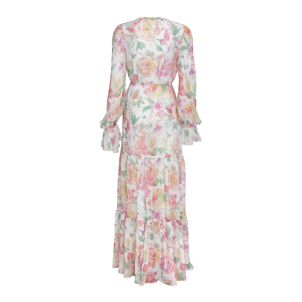 Hattie Pastel Floral String Bikini & Cover-Up Set