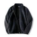 Zoee Plush Stand Collar Jacket - Black [E2NWA2NN]