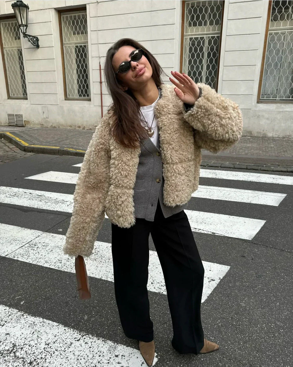 Joslyn Retro Teddy Wool Jacket