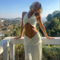 Fenix Vacation Skirt Set - White [RAJ7PEHY]