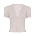 Yuritzi Bow-Detail Ruffle Blouse - Pink