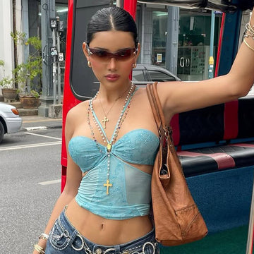 Koral Mesh Bustier Top