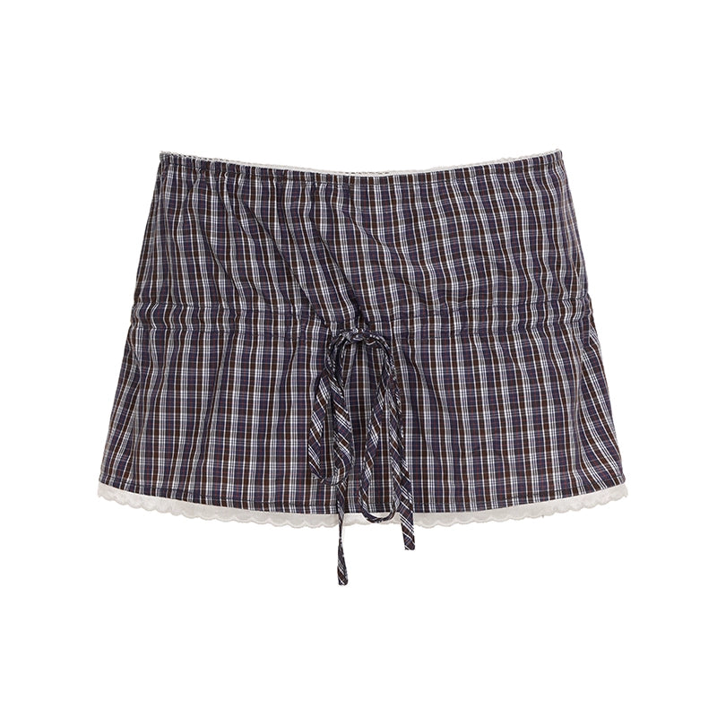 Elora Plaid Crop Skirt Set - Style 2 [7CKFEOKC]
