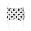 Polka Dot Mesh Two-Piece Short Set - White Shorts [UTTBVEJ1]