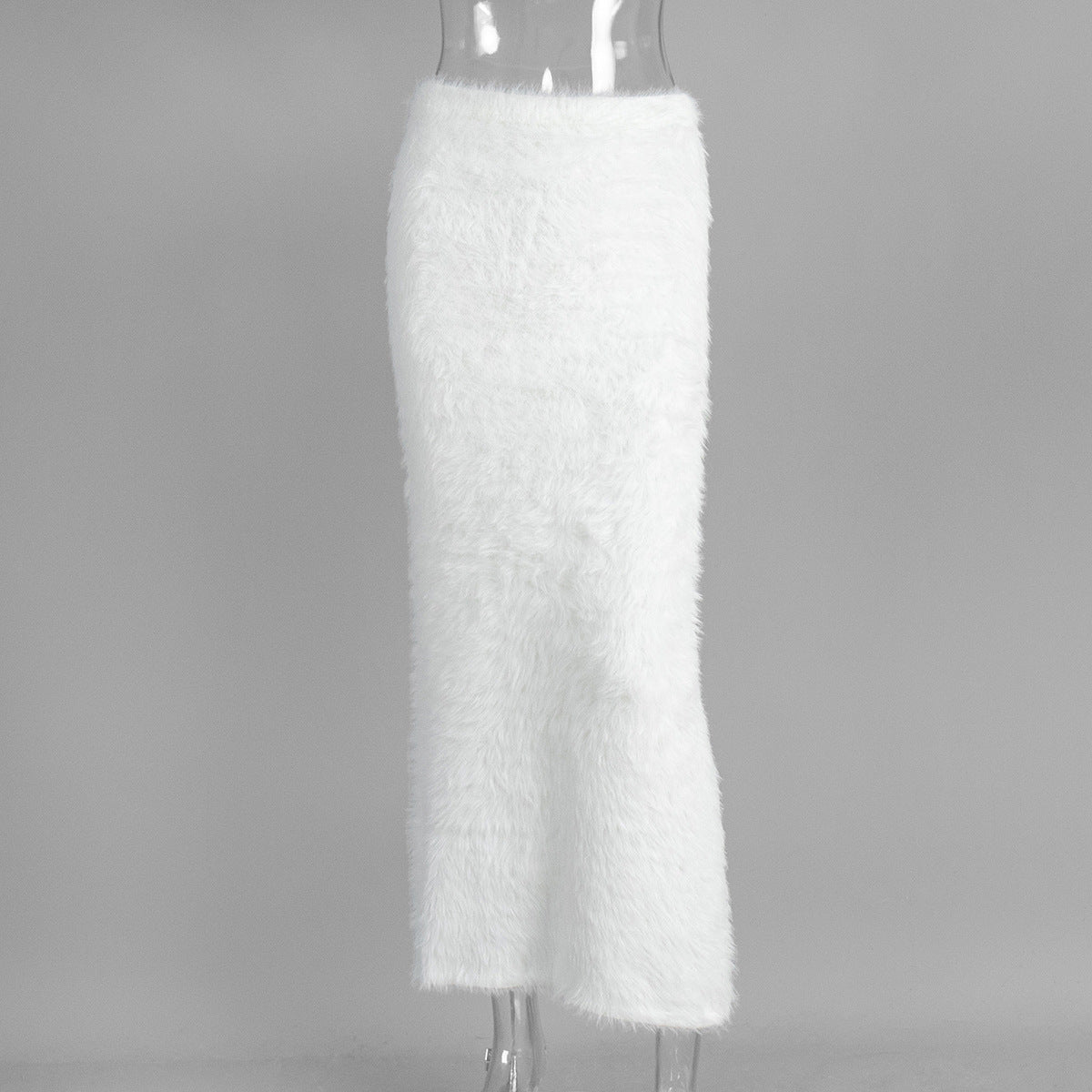 Isadora Faux Fur Maxi Skirt - 白色 [61N5CCVX]