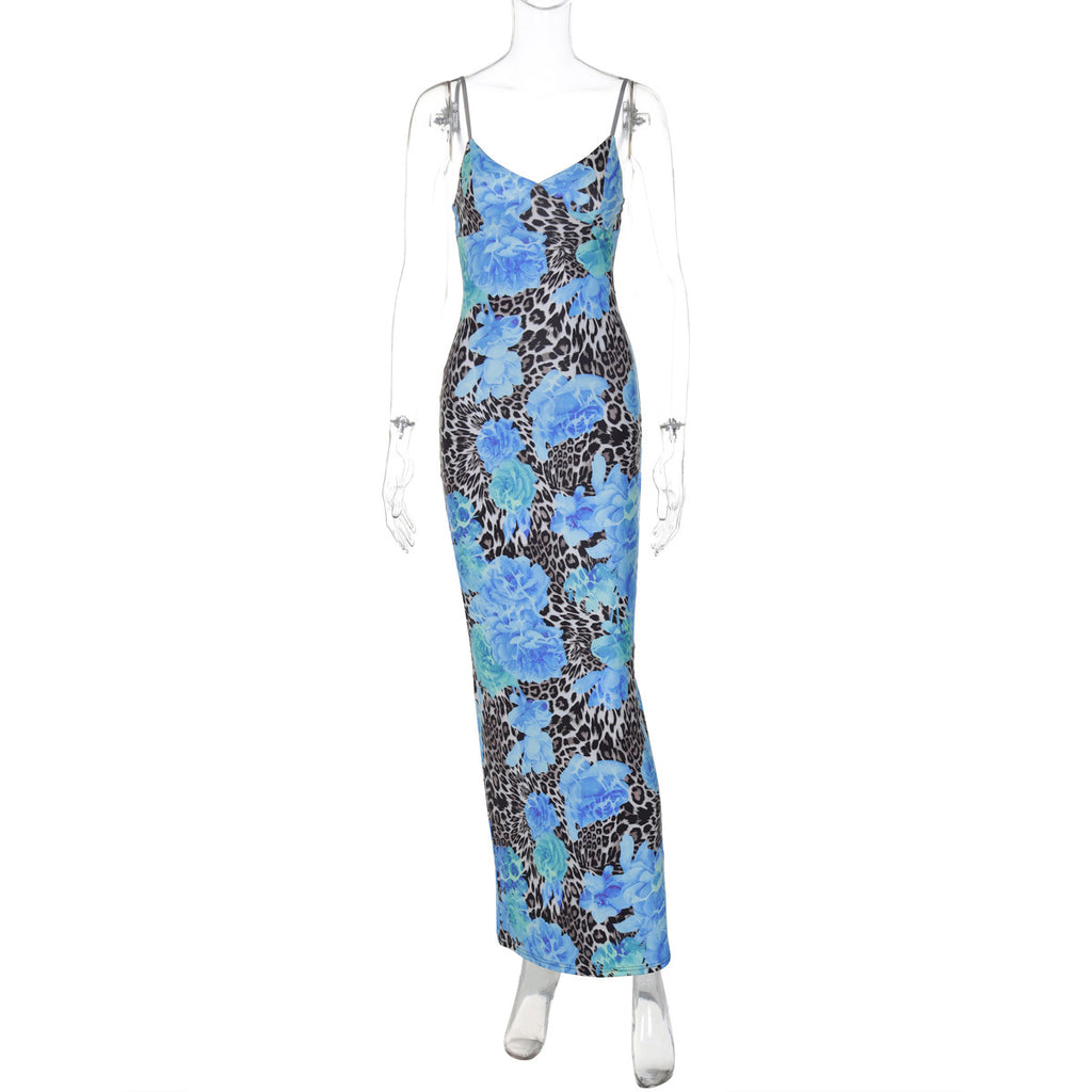 Samirah Floral Maxi Dress - 蓝色 [FBFMLY6D]