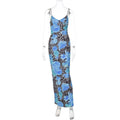 Samirah Floral Maxi Dress - 蓝色 [FBFMLY6D]