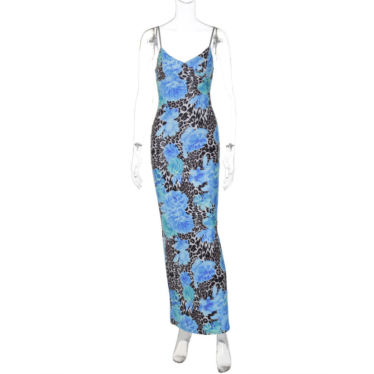 Samirah Floral Maxi Dress - 蓝色 [FBFMLY6D]