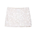 Kathia Sequin Denim Mini Skirt - Off-White Sequin [SRI2W8ZC]