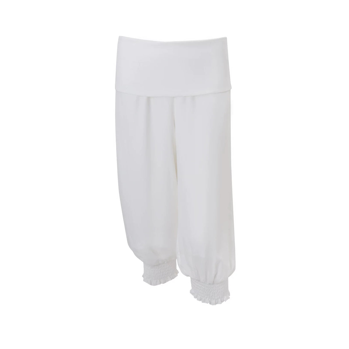 LaPose - Anne Ruffle Smocked Pant Set - White Pants Color