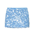 Kathia Sequin Denim Mini Skirt - Dark Blue Sequin [72LHVYEG]