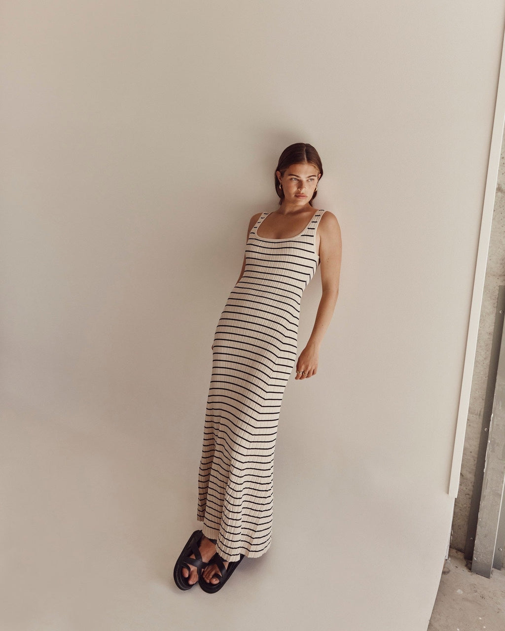 Nataliah Striped Maxi Dress