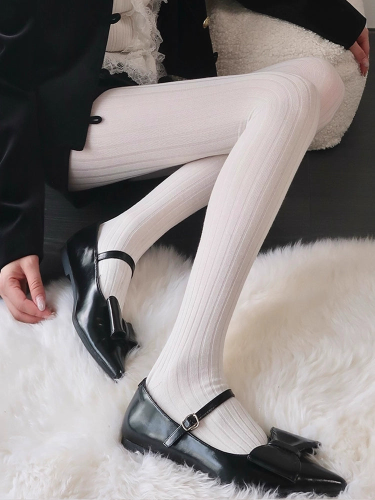 Scottie Sheer Shaping Tights - Milky White [K4PB1QQ6]