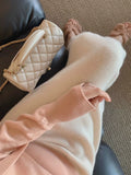 Emilie Knit Fishtail Midi Skirt - Pearl Apricot [R64EJQKT]
