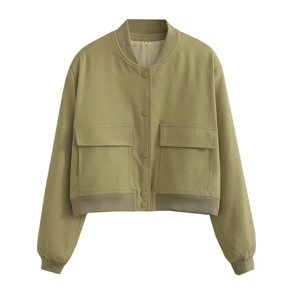 Aubrie Oversized Utility Jacket - Green [AP5HMITQ]