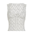 Maybelline Striped Lace-Up Camisole - White [WEB7Z7VY]