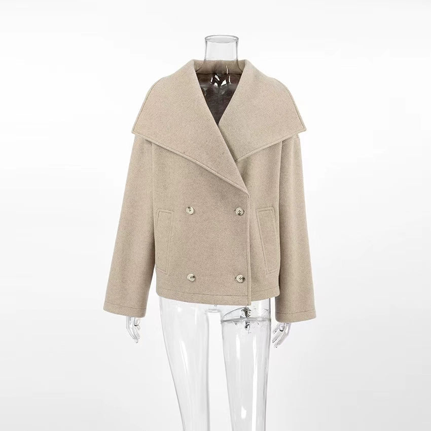 Rylann Relaxed Lapel Jacket - Khaki [VWUUT250]