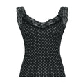 Niya Polka Dot Lace Camisole - Black [UBXC8CSS]