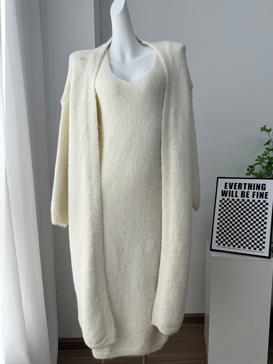 Lily Cozy Knit Skirt Set - Off-white [2UKNQQCA]