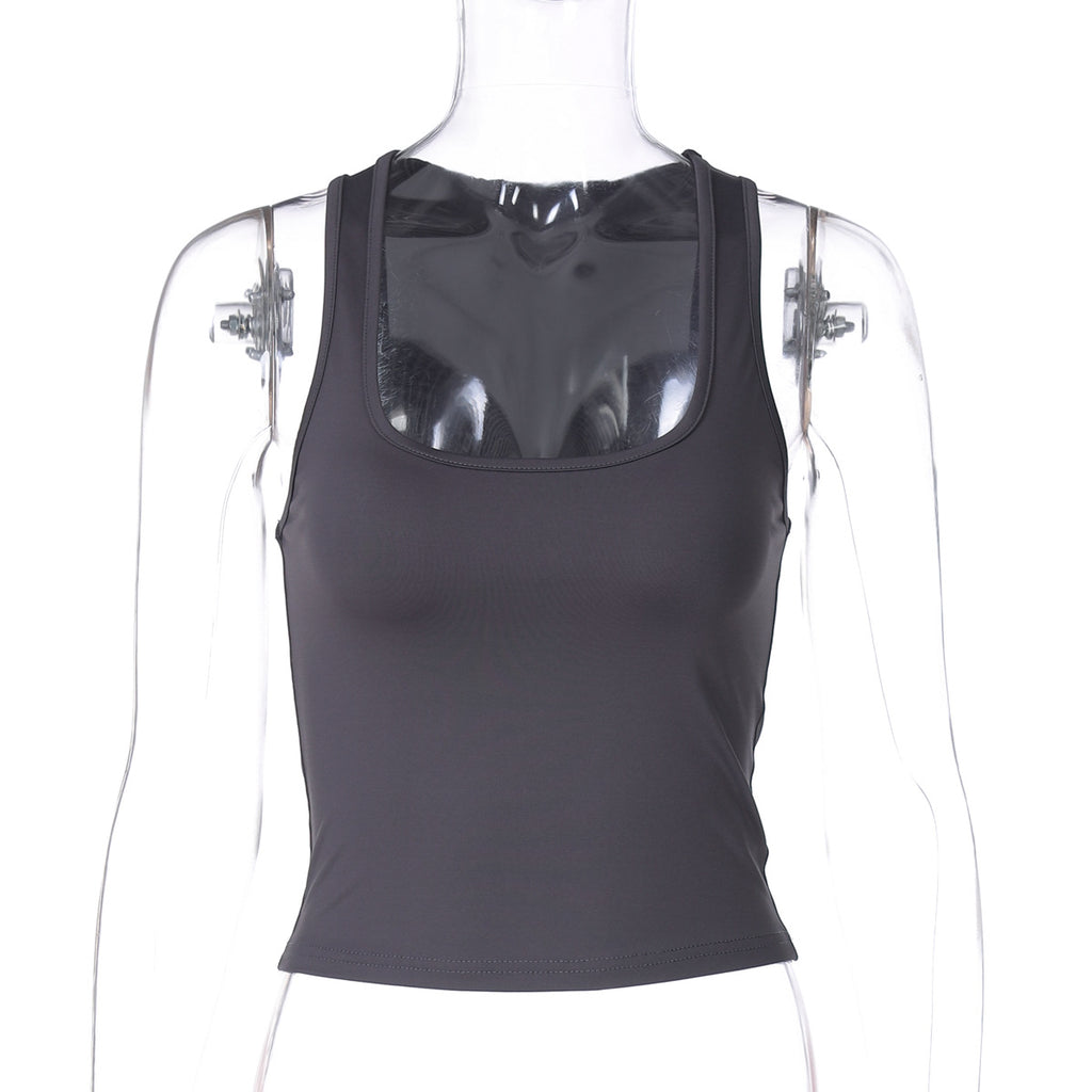 Savanah Strapless Crop Top - Grey [26LEWOVA]